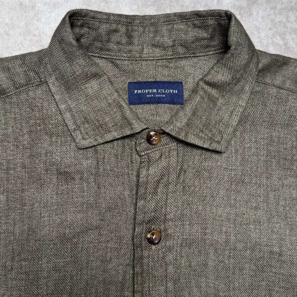 Proper Cloth Men's Linen Shirt - Picture 2 of 5